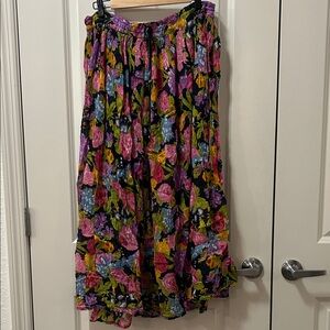 Vintage Floral Women's Maxi Skirt
